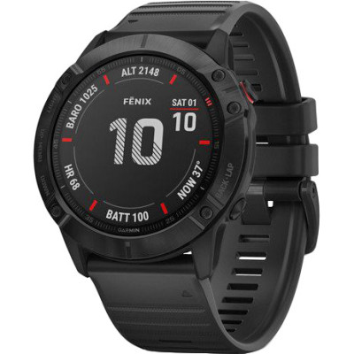 Спортивний годинник Garmin Fenix 6X Pro Black with Black Band (010-02157-01)