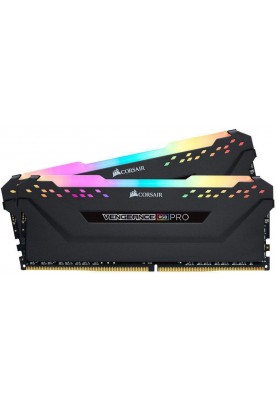 Пам'ять Corsair 16 GB (2x8GB) DDR4 3200 MHz Vengeance RGB Pro Black (CMW16GX4M2C3200C16)