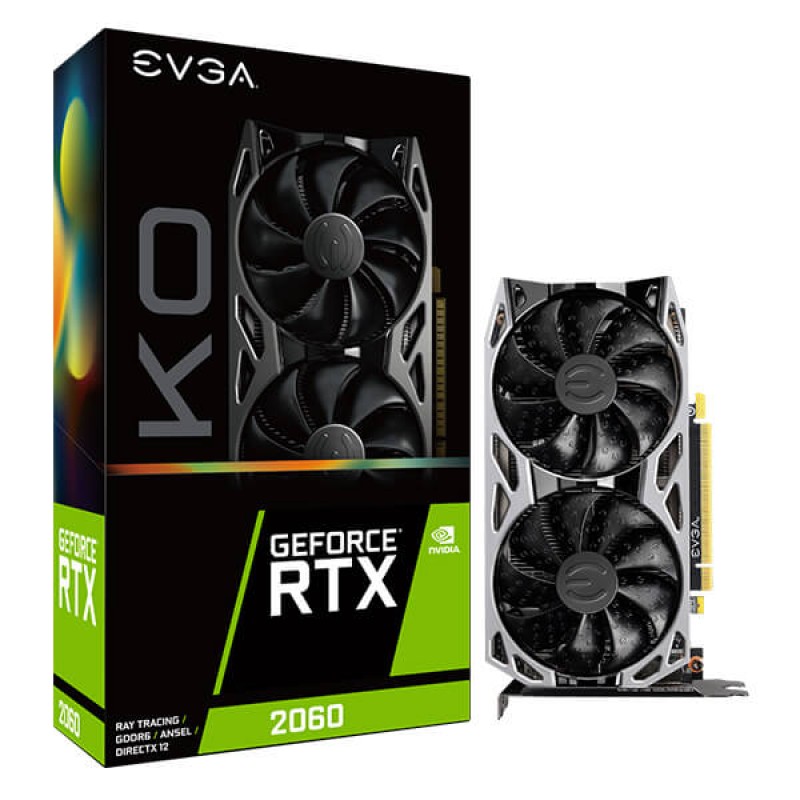Відеокарта EVGA GeForce RTX 2060 KO GAMING (06G-P4-2066-KR)