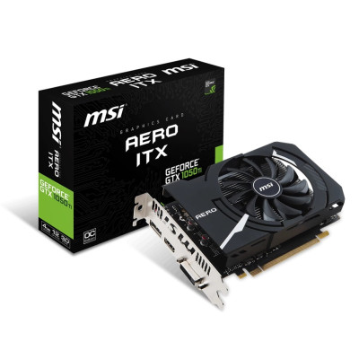 Відеокарта MSI GeForce GTX 1050 Ti AERO ITX 4G OCV1