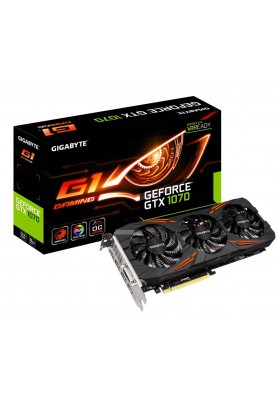 Відеокарта GIGABYTE GeForce GTX 1070 G1 Gaming (GV-N1070G1 GAMING-8GD)