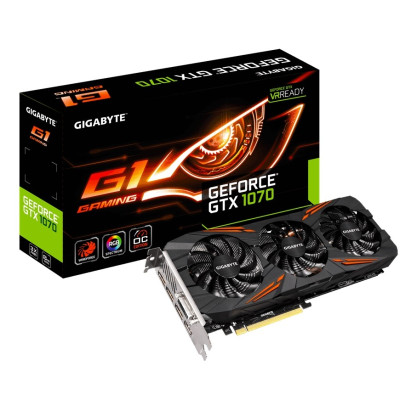 Відеокарта GIGABYTE GeForce GTX 1070 G1 Gaming (GV-N1070G1 GAMING-8GD)