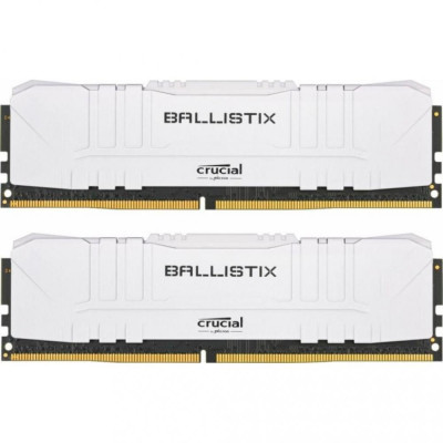 Пам'ять Crucial 32 GB (2x16GB) DDR4 3200 MHz Ballistix White (BL2K16G32C16U4W)