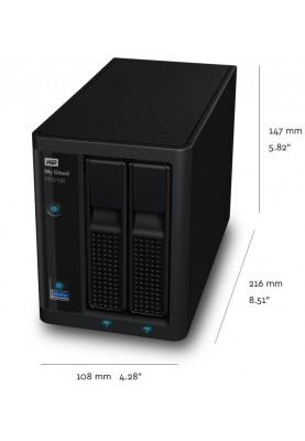 Мережевий накопичувач WD My Cloud Pro Series PR2100 (WDBBCL0000NBK)