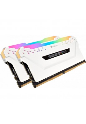 Пам'ять Corsair 32 GB (2x16GB) DDR4 3000 MHz Vengeance RGB Pro White (CMW32GX4M2C3000C15W)