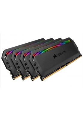 Пам'ять Corsair 32 GB (4x8GB) DDR4 3200 MHz Dominator PLATINUM RGB (CMT32GX4M4C3200C16)