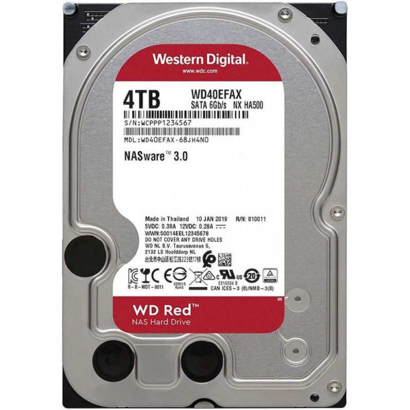 Жорсткий диск WD Red 4 TB (WD40EFAX)