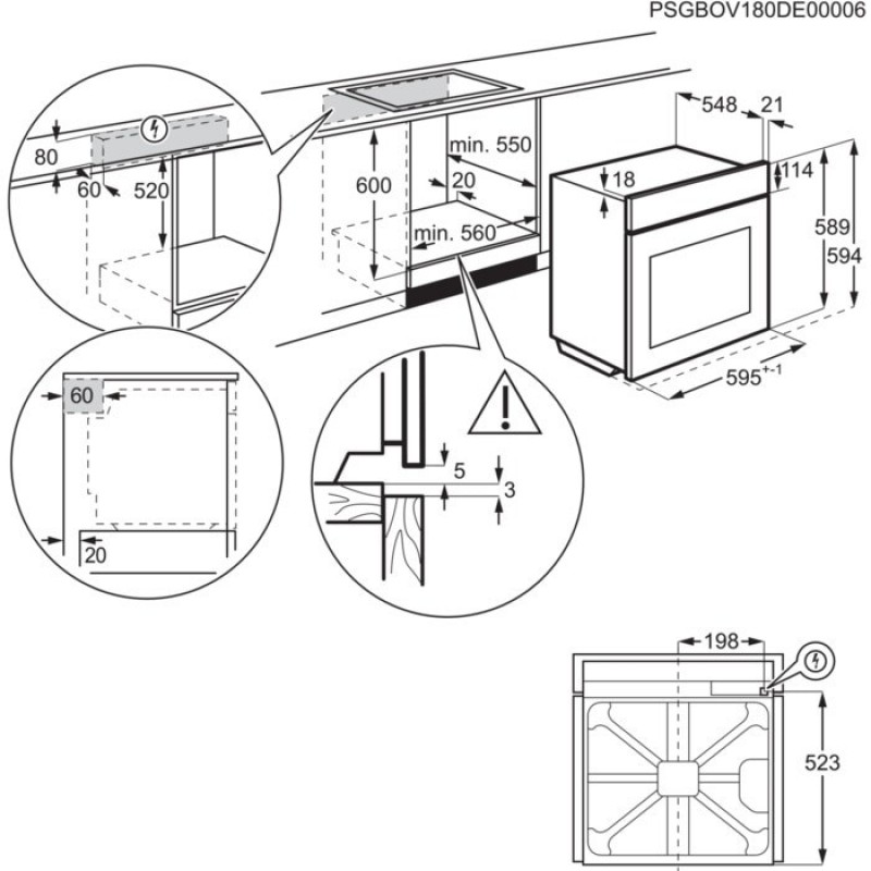 Духовка електрична Electrolux EOC8P31Z