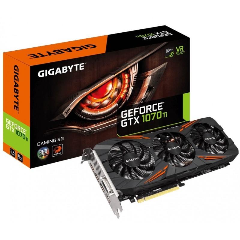 Відеокарта GIGABYTE GeForce GTX 1070 Ti Gaming 8G (GV-N107TGAMING-8GD)