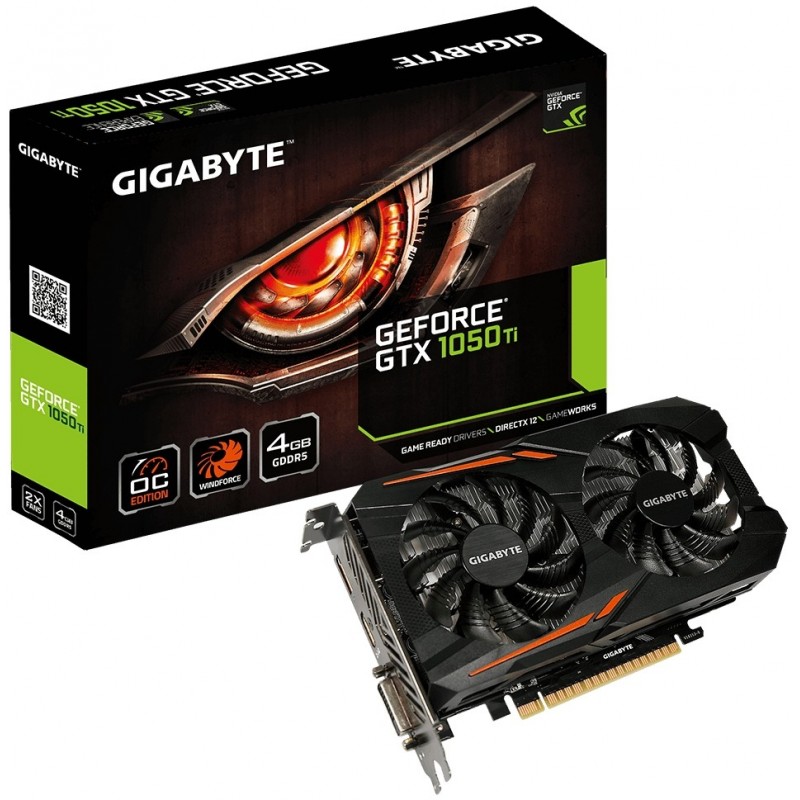 Відеокарта Gigabyte GeForce GTX 1050 Ti OC 4G GDDR5