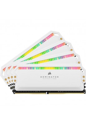 Пам'ять Corsair 32 GB (4x8GB) DDR4 3200 MHz Dominator Platinum RGB (CMT32GX4M4C3200C16W)