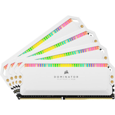 Пам'ять Corsair 32 GB (4x8GB) DDR4 3200 MHz Dominator Platinum RGB (CMT32GX4M4C3200C16W)