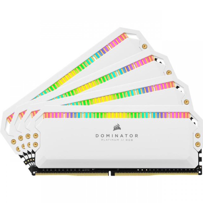 Пам'ять Corsair 32 GB (4x8GB) DDR4 3200 MHz Dominator Platinum RGB (CMT32GX4M4C3200C16W)