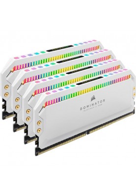 Пам'ять Corsair 32 GB (4x8GB) DDR4 3200 MHz Dominator Platinum RGB (CMT32GX4M4C3200C16W)