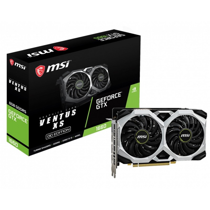 Відеокарта MSI GeForce GTX 1660 VENTUS XS 6G OC