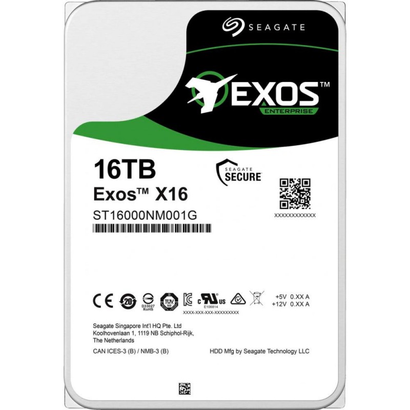 Жорсткий диск Seagate Exos X16 SATA 16 TB (ST16000NM001G)