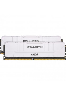 Пам'ять Crucial 32 GB (2x16GB) DDR4 2666 MHz Ballistix White (BL2K16G26C16U4W)