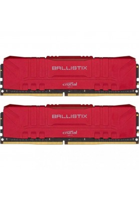 Пам'ять Crucial 32 GB (2x16GB) DDR4 3200 MHz Ballistix RGB Red (BL2K16G32C16U4RL)