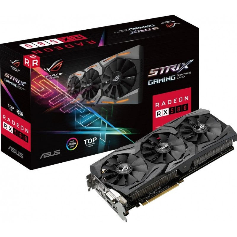 Відеокарта ASUS ROG-STRIX-RX580-T8G-GAMING