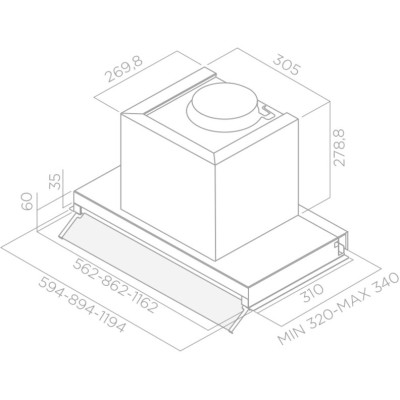 Витяжка Elica BOX IN PLUS IXGL/A/90