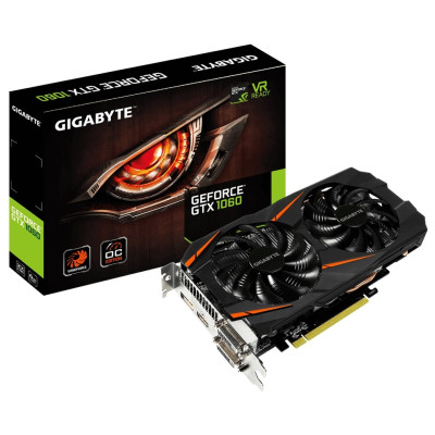 Відеокарта GIGABYTE GeForce GTX 1060 WINDFORCE OC 6G (GV-N1060WF2OC-6GD)