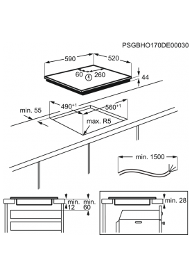 Варильна поверхня електрична Electrolux EIV64440BS