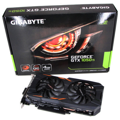 Відеокарта Gigabyte GeForce GTX 1050 Ti WF OC 4GB GDDR5