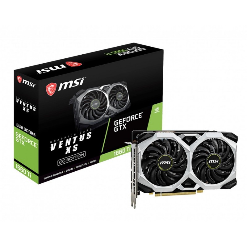 Відеокарта MSI GeForce GTX 1660 Ti VENTUS XS 6G OC