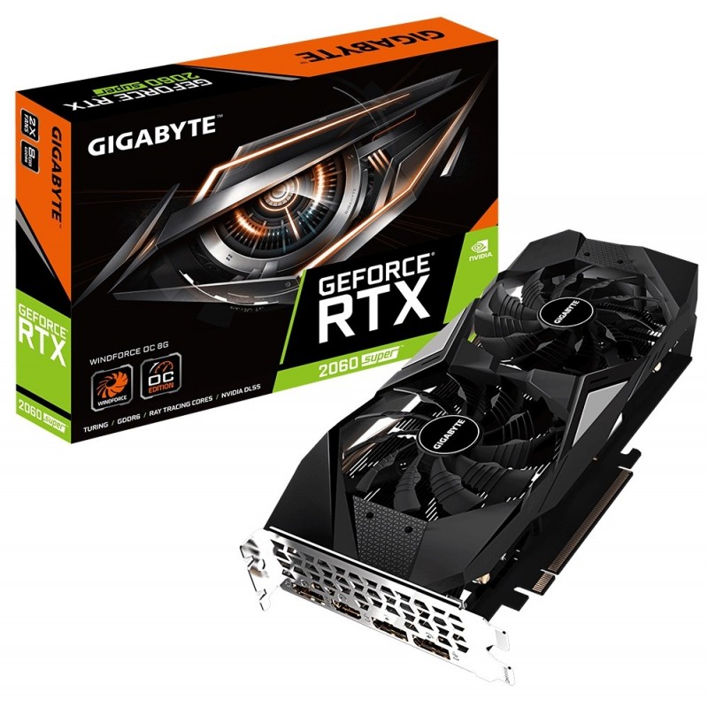 Відеокарта GIGABYTE GeForce RTX 2060 SUPER WINDFORCE OC 8G (GV-N206SWF2OC-8GD)