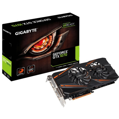 Відеокарта GIGABYTE GeForce GTX 1070 WINDFORCE OC (GV-N1070WF2OC-8GD)
