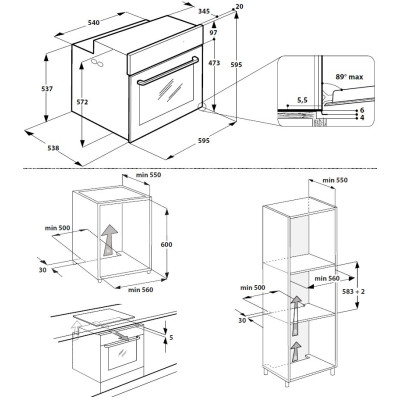 Духовка електрична Whirlpool AKZ9 6230 S
