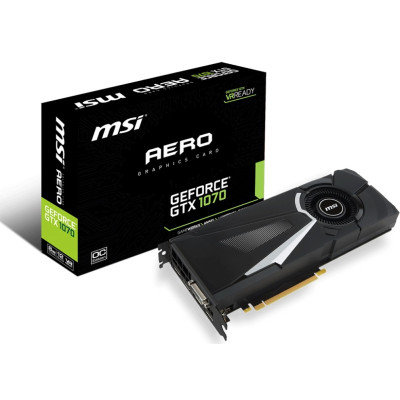 Відеокарта MSI GeForce GTX 1070 AERO 8G OC (912-V330-011)