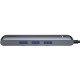 Концентратор USB-C Baseus Mechanical Eye 6 in 1 Smart Grey (CAHUB-J0G)