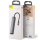 Концентратор USB-C Baseus Mechanical Eye 6 in 1 Smart Grey (CAHUB-J0G)