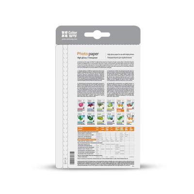 Фотопапір ColorWay глянцевий 200г/м2 10х15см 100 арк. (PG2001004R) Фотопапір ColorWay глянцевий 200г/м2 10х15см 100 арк. (PG2001004R)