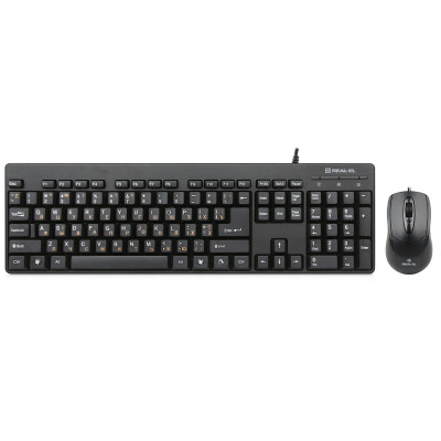 Комплект (клавіатура, миша) REAL-EL Standard 503 Kit Black (EL123100022)