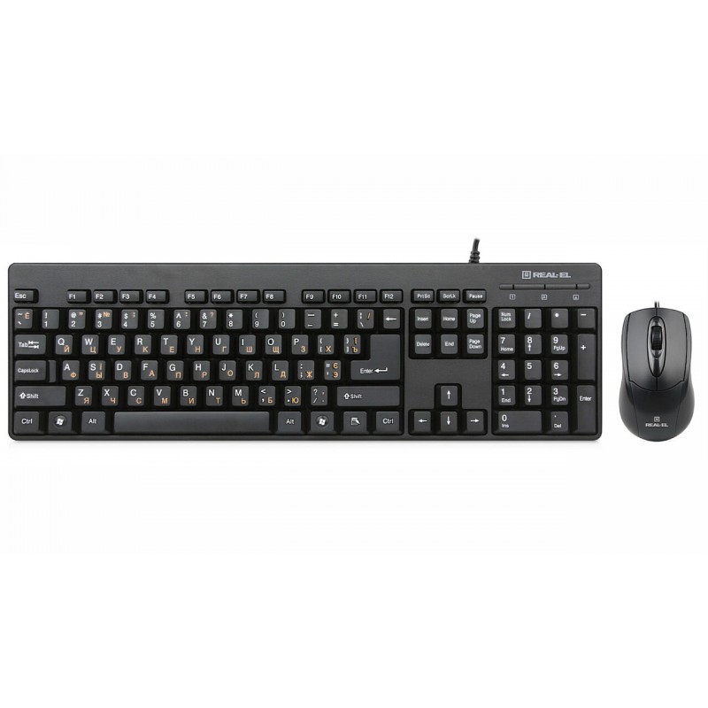 Комплект (клавіатура, миша) REAL-EL Standard 503 Kit Black USB