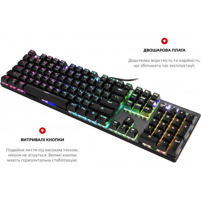 Клавіатура Motospeed CK104 Outemu Red RGB Silver (mtck104cmr)