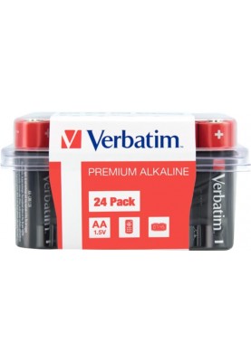 Батарейка Verbatim Alkaline AA/LR06 BL 24шт