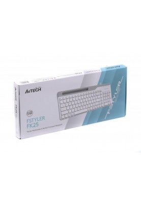 Клавіатура A4Tech Fstyler Ukr FK25 White