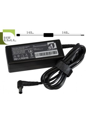 Блок живлення 1StCharger для ноутбука Sony 16V 64W 4A 6.5х4.4мм + каб.живл. (AC1STSO64WA1)