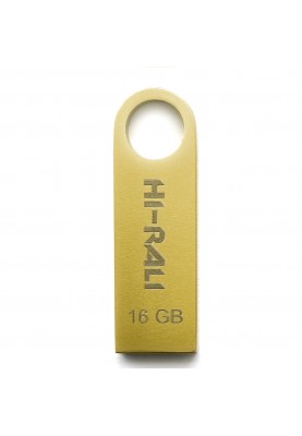 Флеш-накопичувач USB 16GB Hi-Rali Shuttle Series Gold (HI-16GBSHGD)