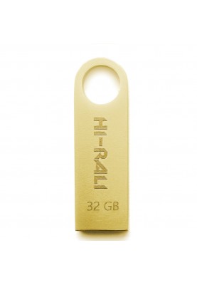 Флеш-накопичувач USB 32GB Hi-Rali Shuttle Series Gold (HI-32GBSHGD)