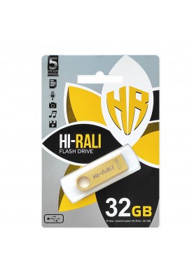 Флеш-накопичувач USB 32GB Hi-Rali Shuttle Series Gold (HI-32GBSHGD)