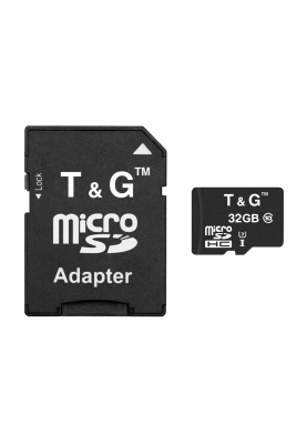 Карта пам`ятi MicroSDHC 32GB UHS-I U3 Class 10 T&G + SD-adapter (TG-32GBSD10U3-01)