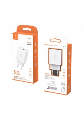 Зарядний пристрій SkyDolphin SC35 QC3.0 (1USB, 5A) White (MZP-000115)