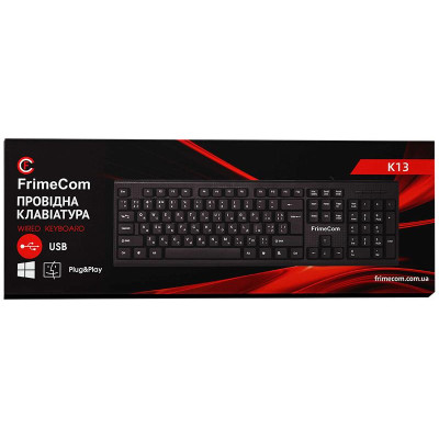 Клавіатура FrimeCom K13 Ukr Black