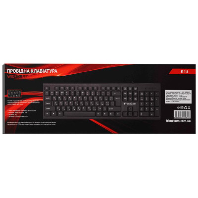 Клавіатура FrimeCom K13 Ukr Black