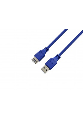 Кабель ProLogix USB - USB V 3.0 (M/F), 1.8 м, синій (PR-USB-P-11-30-18m)