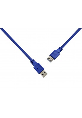 Кабель ProLogix USB - USB V 3.0 (M/F), 1.8 м, синій (PR-USB-P-11-30-18m)